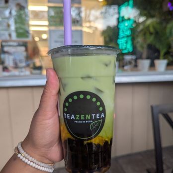 TeaZenTea - Livermore - Matcha mango - Bubble Tea Near Me - Livermore, California