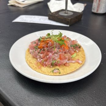 Holbox - Tostada de Atun (bluefin tuna) - Latin American Near Me - Los Angeles, California