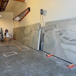 Carmel Stone Imports - 3 kitchen slabs (shown at fabricator's shop).