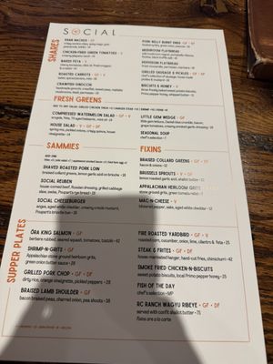 Menu photo 1 Social Southern Table & Bar Lafayette, LA Menu photo 1 Social Southern Table & Bar Lafayette, LA