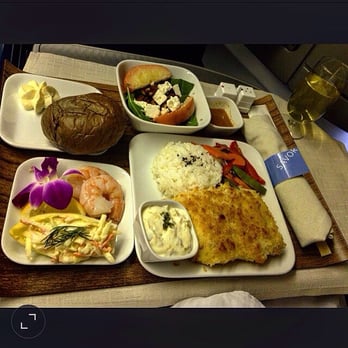 Delta Air Lines - Macadamia crusted Mahi Mahi (dig, the fancy rice!), HNL to JFK. It's airplane food, 3 and 1/2 stars! I Loooooove Delta! Aloha - Airlines Near Me - Honolulu, Hawaii