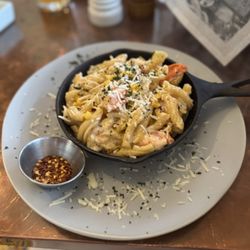 Lobster pasta...looked good, not so good taste