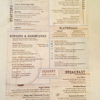 Stinger Ray's Tropical Bar & Grill - Menu - Bars Near Me - Honolulu, Hawaii Stinger Ray's Tropical Bar & Grill - Menu - Bars Near Me - Honolulu, Hawaii