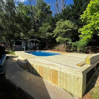 A-Z Outdoor Services - Semi-in-ground pool deck - Tree Services Near Me A-Z Outdoor Services - Semi-in-ground pool deck - Tree Services Near Me