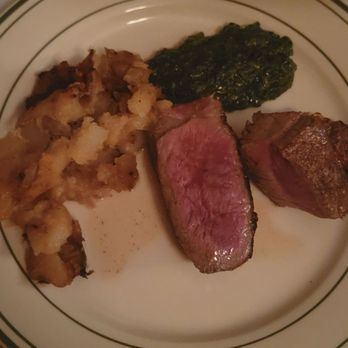 Wolfgang's Steakhouse - Porterhouse for Two, German potatoes, Cream of spinach - Steakhouses Near Me - New York, New York Wolfgang's Steakhouse - Porterhouse for Two, German potatoes, Cream of spinach - Steakhouses Near Me - New York, New York