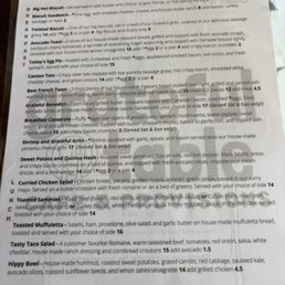 The entire menu.