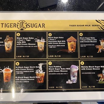 TIGER SUGAR - Menu - Bubble Tea Near Me - Oklahoma City, Oklahoma