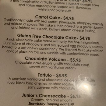 Brass Rail Bar & Grill - Description of cake - New American Near Me - Matawan, New Jersey