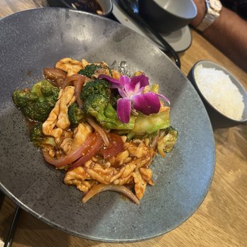 Zen Dumpling - Main dish: Chicken / onions / broccoli with white rice 10/10 - Soup Near Me - Jacksonville, Florida Zen Dumpling - Main dish: Chicken / onions / broccoli with white rice 10/10 - Soup Near Me - Jacksonville, Florida