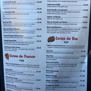 El Cubano - Chicken, pork, beef, seafood menu - Cuban Near Me - Valencia, California El Cubano - Chicken, pork, beef, seafood menu - Cuban Near Me - Valencia, California