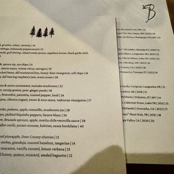 Bûcheron - Love the menu - French Near Me - Minneapolis, Minnesota