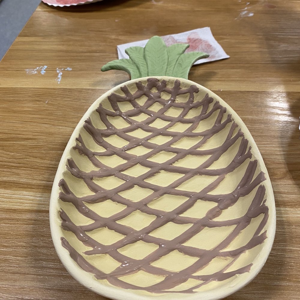 Color Me Mine - Pineapple ceramic - Paint-Your-Own Pottery Near Me - Tampa, Florida Color Me Mine - Pineapple ceramic - Paint-Your-Own Pottery Near Me - Tampa, Florida