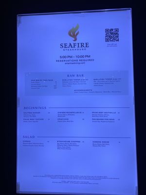 Menu photo 8 Seafire Steakhouse Atlantis, FL