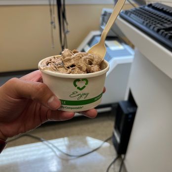 Ice Cream Sandwich - Small mocha chip! (A few bites in ) - Ice Cream & Frozen Yogurt Near Me - Sandwich, Massachusetts