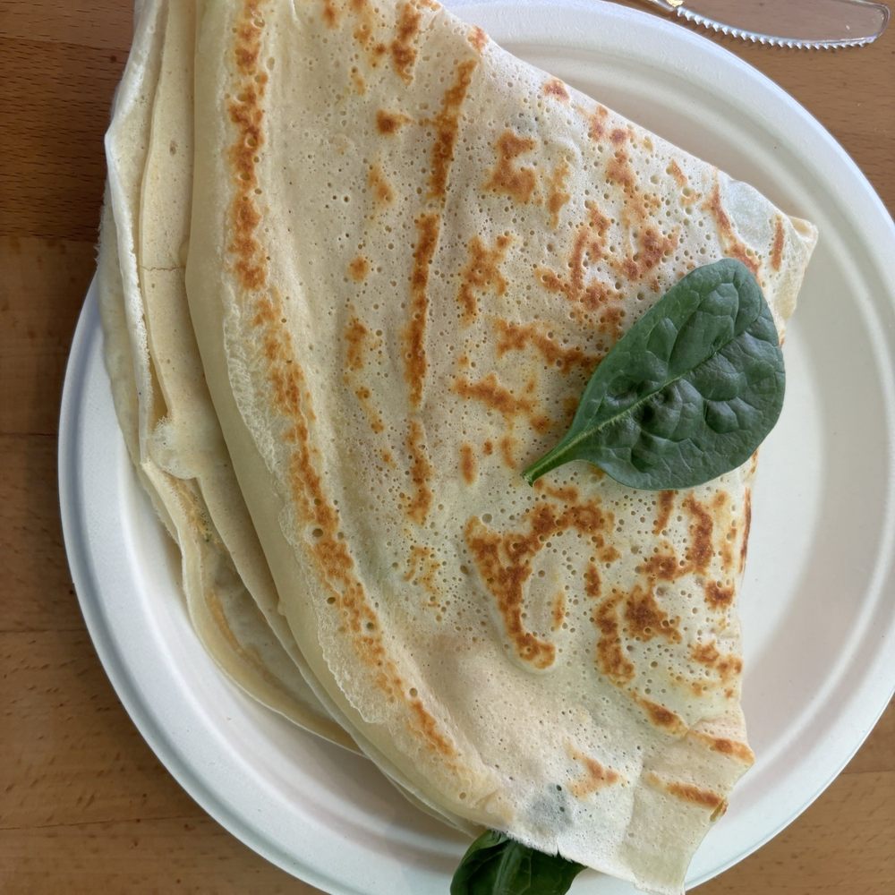 Dulce Crepes - My turkey, Swiss and spinach crepe - Creperies Near Me - Fairfax, Virginia Dulce Crepes - My turkey, Swiss and spinach crepe - Creperies Near Me - Fairfax, Virginia
