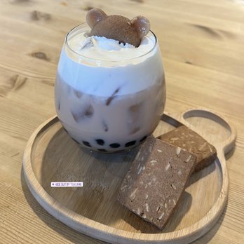 Hide Out Cafe - Boba Bear Milk Tea  (Only Dine In) - Cafes Near Me - Rowland Heights, California