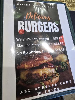 Menu photo 1 Wright Kind Of Soul Cafe Hillside, NJ
