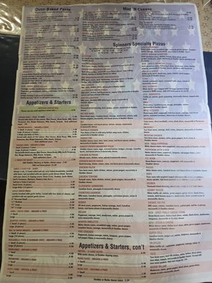 Menu photo 2 Spinners Pizza Grovespring, MO Menu photo 2 Spinners Pizza Grovespring, MO