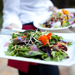 Local Harvest Catering - Mixed Spring Greens with Champagne Vinaigrette (Wedding, July 2011)