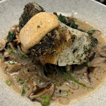 The Goldfinch - Furikake Crusted Seabass - New American Near Me - Irvine, California The Goldfinch - Furikake Crusted Seabass - New American Near Me - Irvine, California