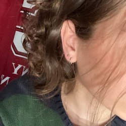 The Body Shop Tattoo & Piercing - Upper lobe piercing