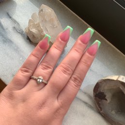 Hello perfect watermelon Gel acrylics' Hello perfect watermelon Gel acrylics'