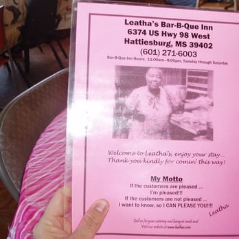 Leatha's Bar-B-Que - menu - Barbeque Near Me - Petal, Mississippi Leatha's Bar-B-Que - menu - Barbeque Near Me - Petal, Mississippi