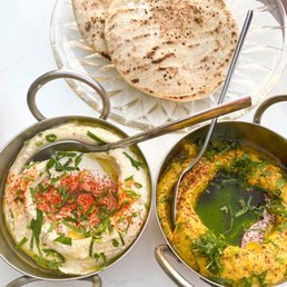 Charred Onion Tahini & Pita
