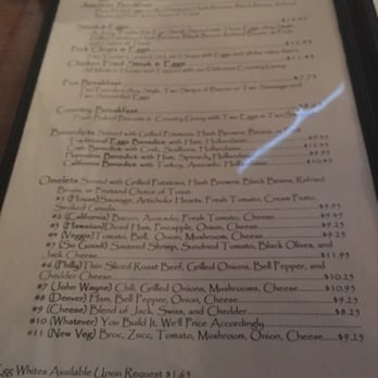 Point Break - Breakfast menu page 2 - American Near Me - San Diego, California