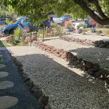 Claudio Fencing - Tiers were carved into the side of the yard/hill, and they went the extra mile to lay the stones for us. - Fences & Gates Near Me Claudio Fencing - Tiers were carved into the side of the yard/hill, and they went the extra mile to lay the stones for us. - Fences & Gates Near Me