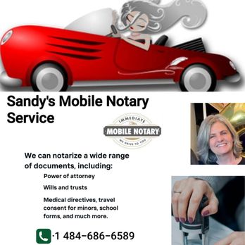 Sandy's Mobile Notary Service - Notaries Near Me - Pottstown, Pennsylvania Sandy's Mobile Notary Service - Notaries Near Me - Pottstown, Pennsylvania