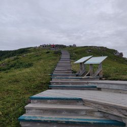 The Cabot Trail - At the bottom of the Skyline Trail steps
