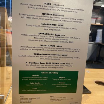 Tacos Chukis - Menu - Tacos Near Me - Seattle, Washington Tacos Chukis - Menu - Tacos Near Me - Seattle, Washington