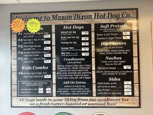 Menu photo 4 Mason-Dixon Sneads Ferry, NC