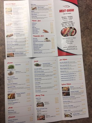 Menu photo 8 West Sushi Goderich, ON Menu photo 8 West Sushi Goderich, ON