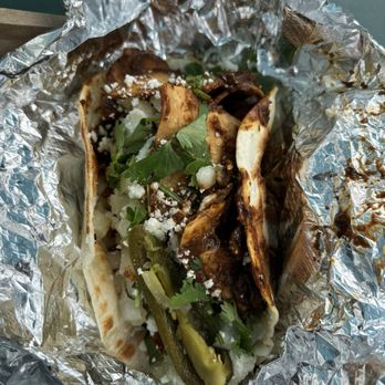 Granny's Tacos - Chilaquil Taco (Mole) - Food Trucks Near Me - Austin, Texas Granny's Tacos - Chilaquil Taco (Mole) - Food Trucks Near Me - Austin, Texas