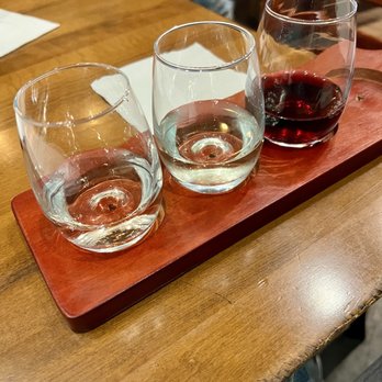 The Lost Vine - Poolside wine flight - Wine Bars Near Me - Tustin, California