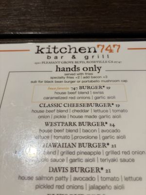 Menu photo 1 kitchen747 Roseville, CA