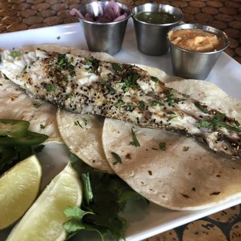 Kingfish Kitchen & Cocktails - Louisiana Black Drum on the Half Shell Tacos - Cajun/Creole Near Me - New Orleans, Louisiana