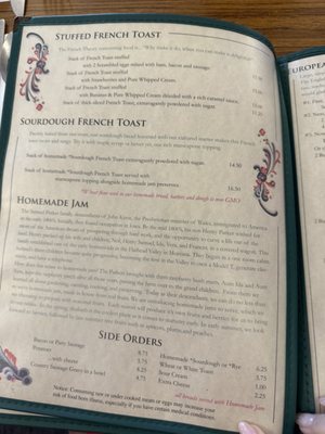 Menu photo 7 The Old European Restaurant Pullman, WA