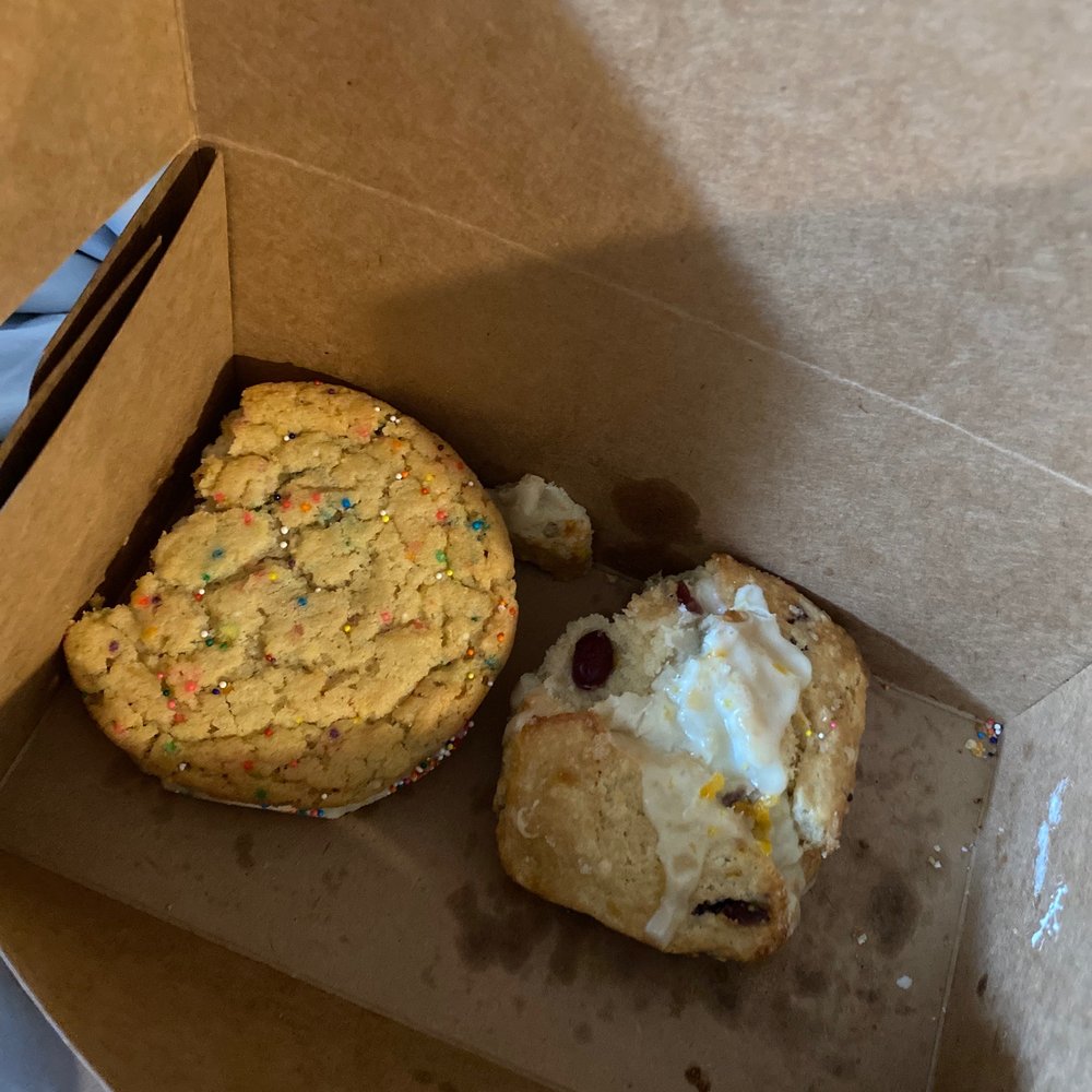 The Futile Bakery - Such a bad pic but, the cinnamon roll & bacon pimento cheese scone is gone in my tummy & I bit into the rest! - Bakeries Near Me - Lexington, Kentucky The Futile Bakery - Such a bad pic but, the cinnamon roll & bacon pimento cheese scone is gone in my tummy & I bit into the rest! - Bakeries Near Me - Lexington, Kentucky