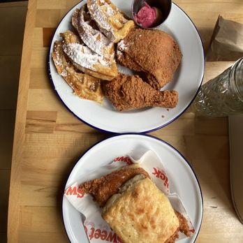 Sweet Chick - Chicken and Classic Chicken & Waffles Spicy Honey Butter Chicken Biscuit - Southern Near Me - Brooklyn, New York Sweet Chick - Chicken and Classic Chicken & Waffles Spicy Honey Butter Chicken Biscuit - Southern Near Me - Brooklyn, New York