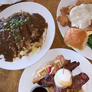 Maple Leaf Diner - Chicken Fried Steak Poutine, Chicken, Bacon and Waffles, and Chicken Fried Chicken - American Near Me - Dallas, Texas Maple Leaf Diner - Chicken Fried Steak Poutine, Chicken, Bacon and Waffles, and Chicken Fried Chicken - American Near Me - Dallas, Texas
