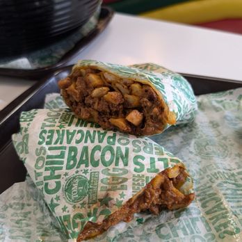 Tom's #1 - Chilifry burrito with al pastor - Burgers Near Me - Ontario, California Tom's #1 - Chilifry burrito with al pastor - Burgers Near Me - Ontario, California