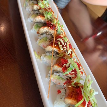 Sapporo Kitchen - a long plate of sushi - Japanese Near Me - Delta, British Columbia