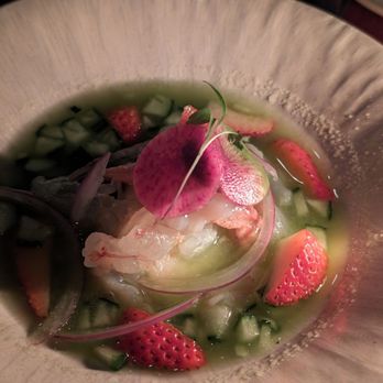 Monarca - Aguachile Verde con Fresas - Mexican Near Me - Vancouver, British Columbia