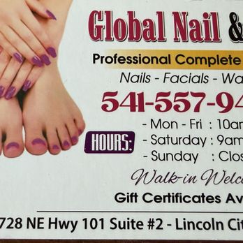 Global Nail & Spa - Business card - Nail Salons Near Me - Lincoln City, Oregon Global Nail & Spa - Business card - Nail Salons Near Me - Lincoln City, Oregon