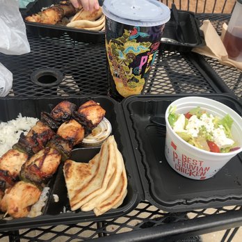 Sardi's Pollo A La Brasa - Chicken kabob plus Greek salad kabobs cooked to order! - Peruvian Near Me - Laurel, Maryland Sardi's Pollo A La Brasa - Chicken kabob plus Greek salad kabobs cooked to order! - Peruvian Near Me - Laurel, Maryland