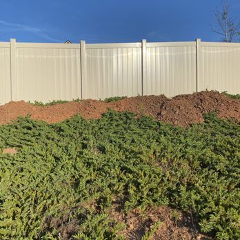 All Advanced Fence - Initial photo of mound of dirt in my - Fences & Gates Near Me - Mcdonough, Georgia All Advanced Fence - Initial photo of mound of dirt in my - Fences & Gates Near Me - Mcdonough, Georgia