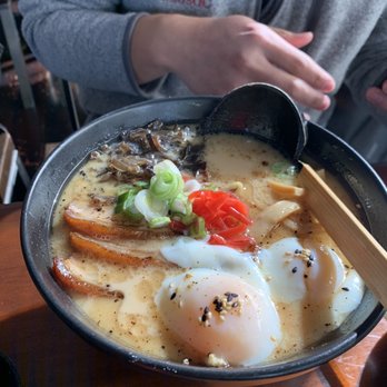 Sun and Moon - Tokyo Tonkotsu Ramen with egg - Thai Near Me - San Francisco, California Sun and Moon - Tokyo Tonkotsu Ramen with egg - Thai Near Me - San Francisco, California